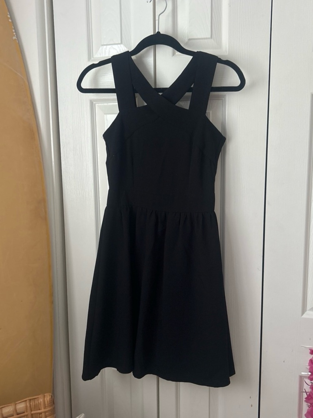 GBG Los Angeles Black Cross-Strap Mini Dress